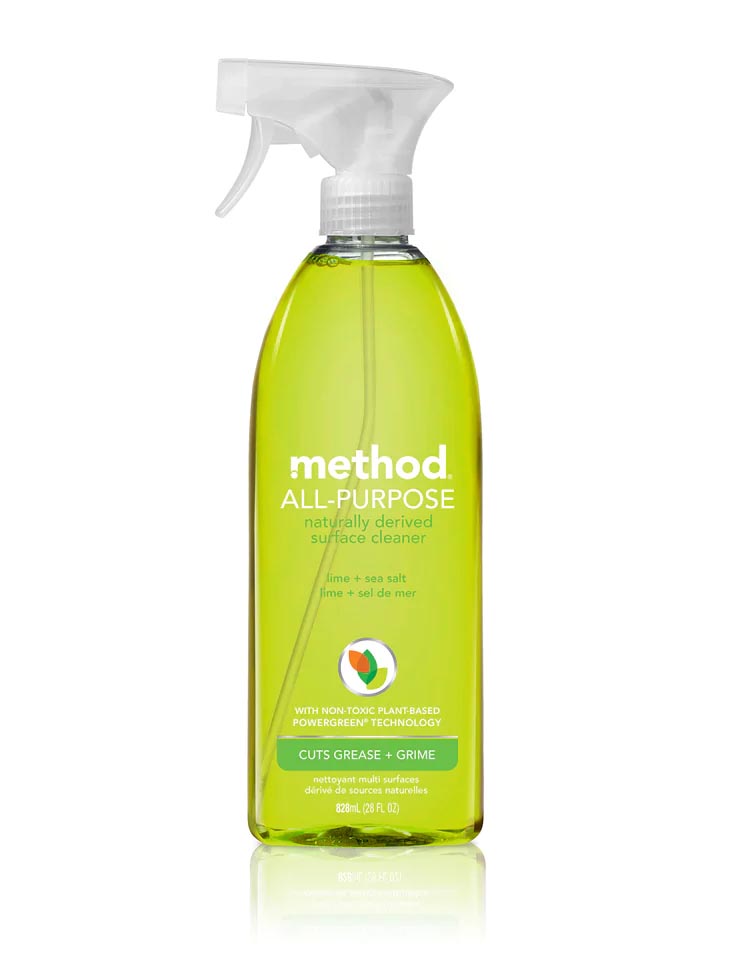 Method All Purpose Cleaner Lime + Sea Salt 28oz 828ml Spray Made in USA