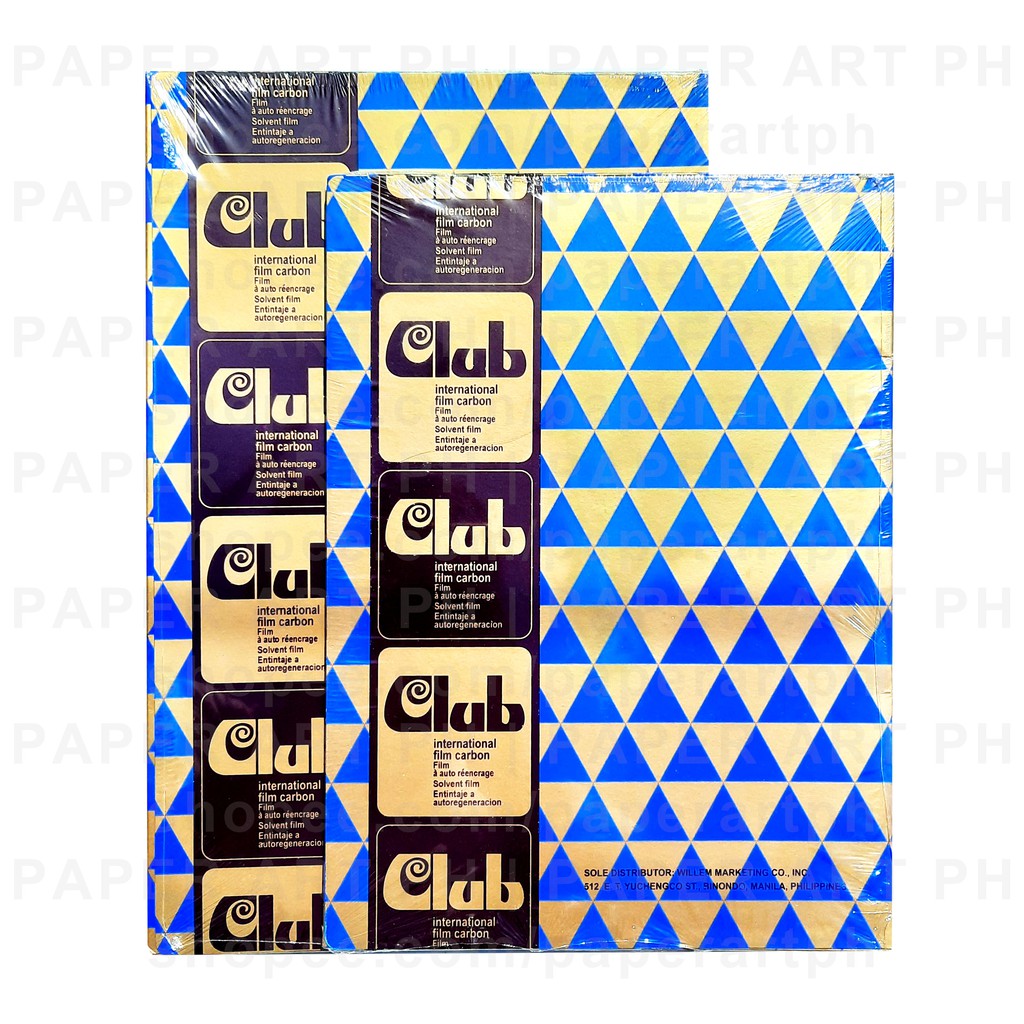 Club International Film Carbon Blue Carbon Paper Long Short (10Sheets