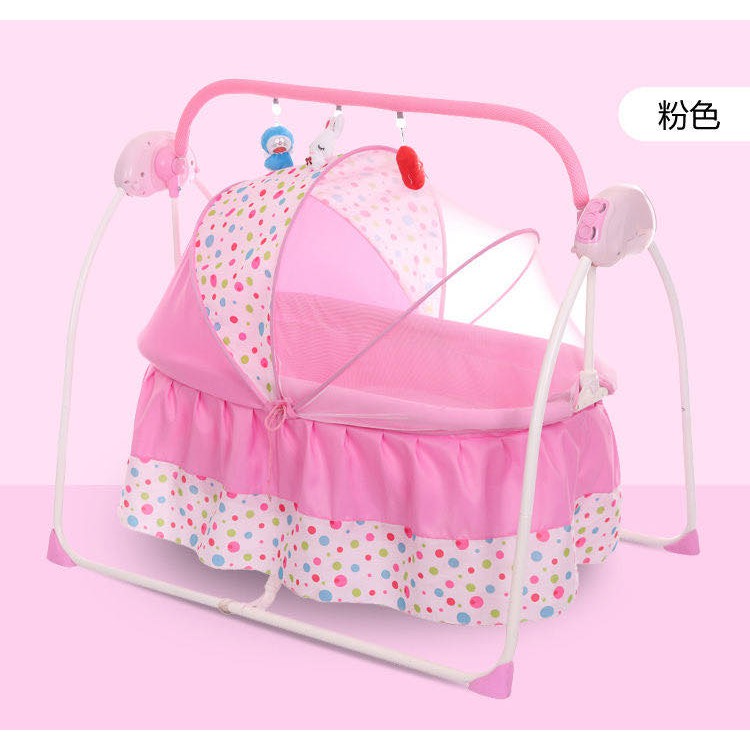 Baby Shaker Electric Cradle Bed Multifunctional Foldable Baby Cradle ...