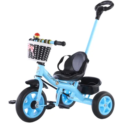Children's Tricycle Three Wheel Bike for Kids Baby Carrier Car for Girl Boy Color:Pink/Blue