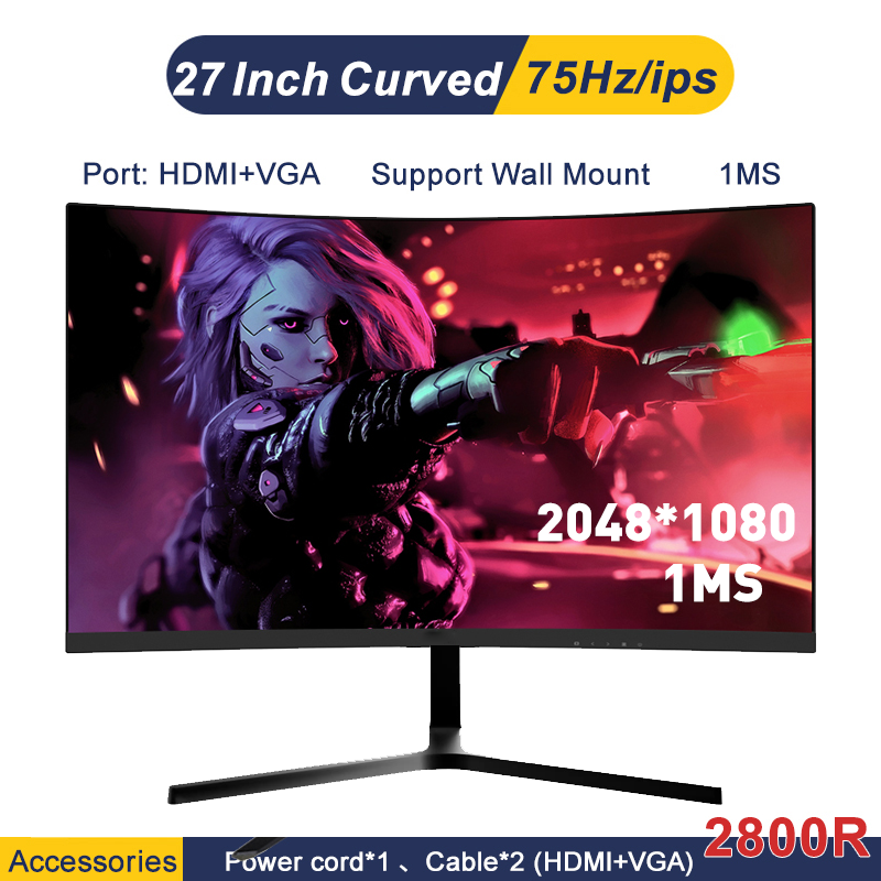EXPOSE gaming monitor 144Hz 19/24/27 inch pc curved 2K/4K monitor 24 ...