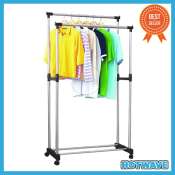 Telescopic Stainless Steel Clothes Rack - High Quality