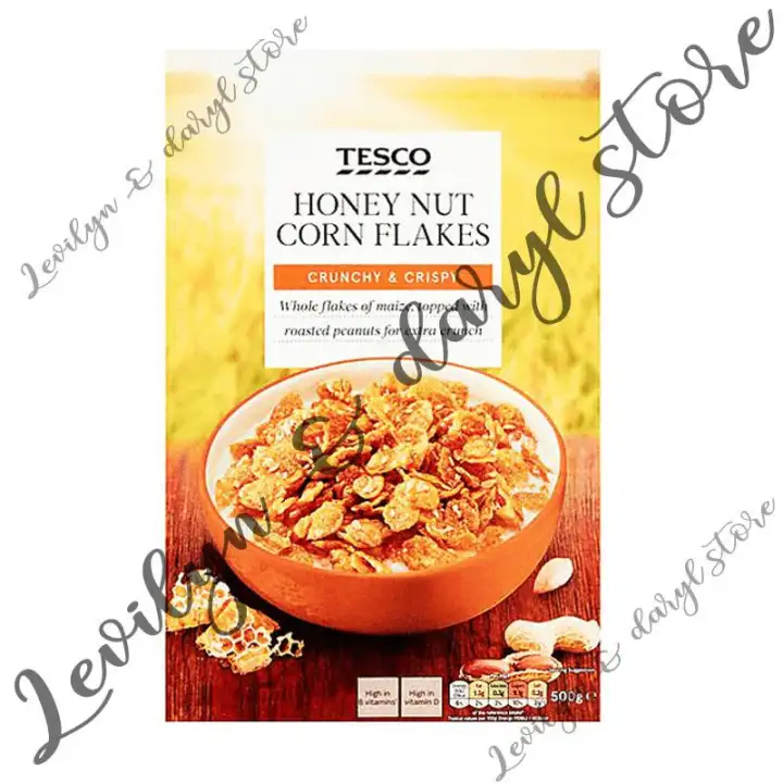 Tesco Honey Nut Corn Flakes Cereal 500g Lazada Ph