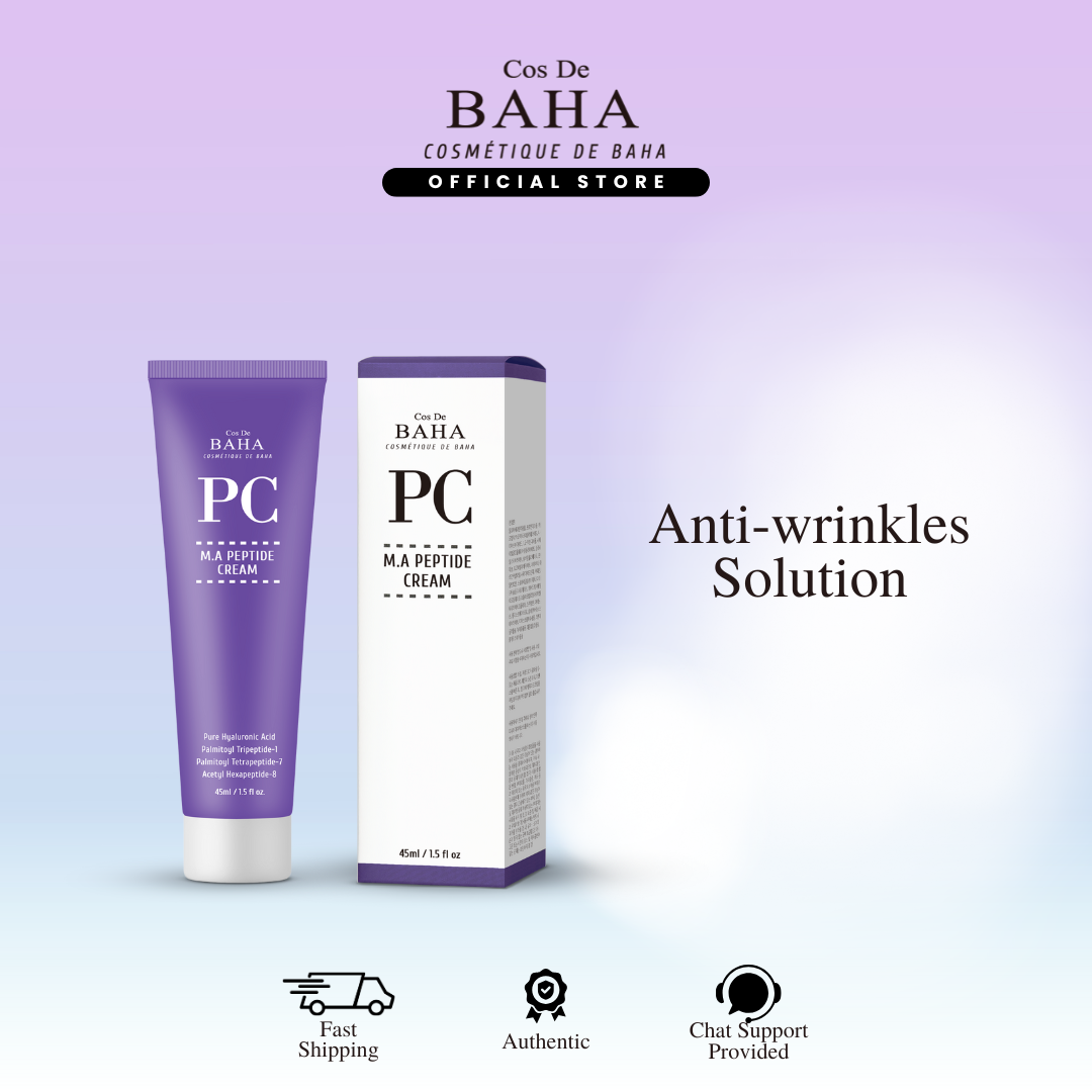 Cos De BAHA Peptide Cream 45ml (PC) with Matrixyl 3000 & Argireline - Anti Aging & Wrinkles Firming Cream For All Skin Types Cream For Wrinkle Reduction - Lazada | Lazada PH