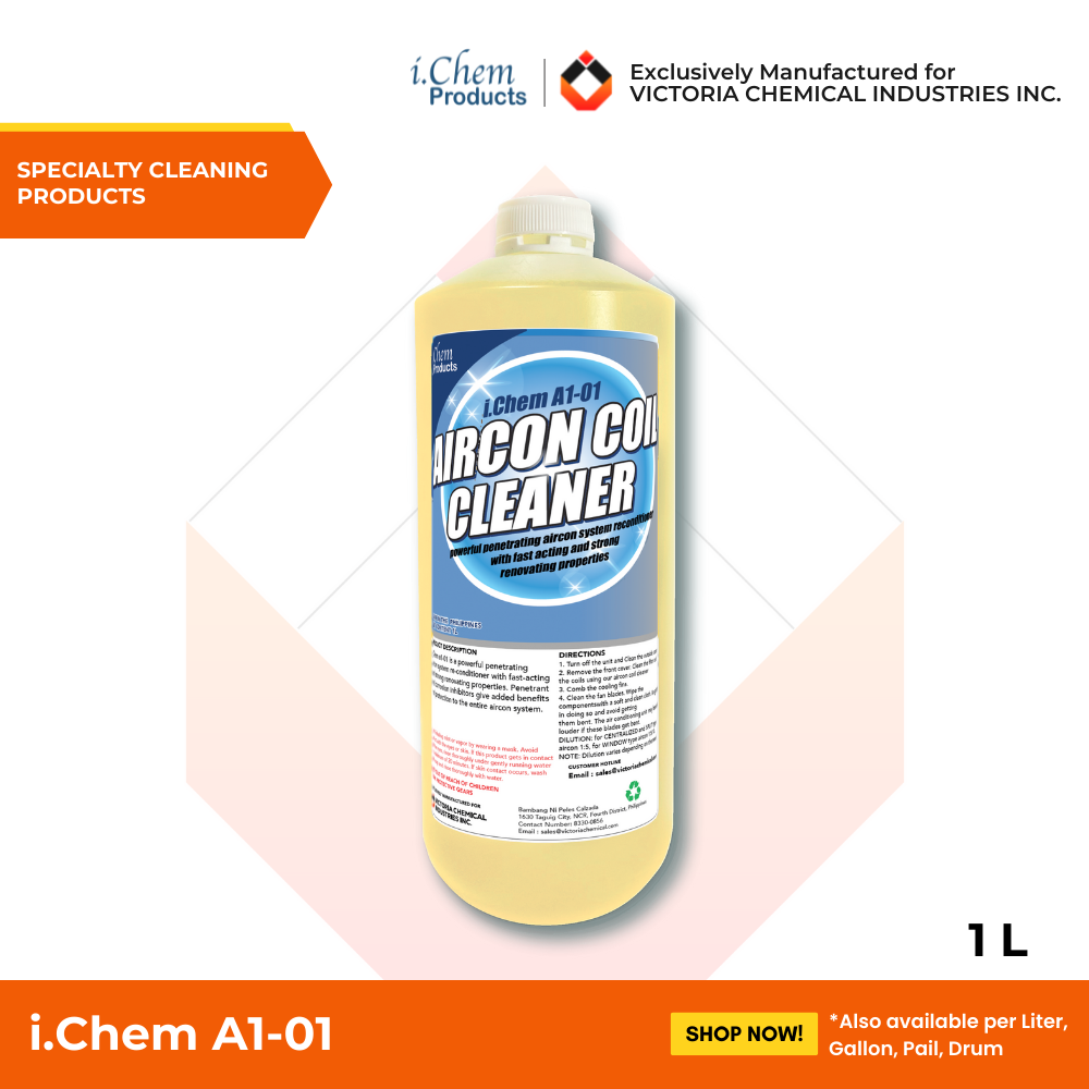 AIRCON COIL CLEANER 'ALKALINE BASED' 1 LITER (AIRCON CLEANER, CONDENSER