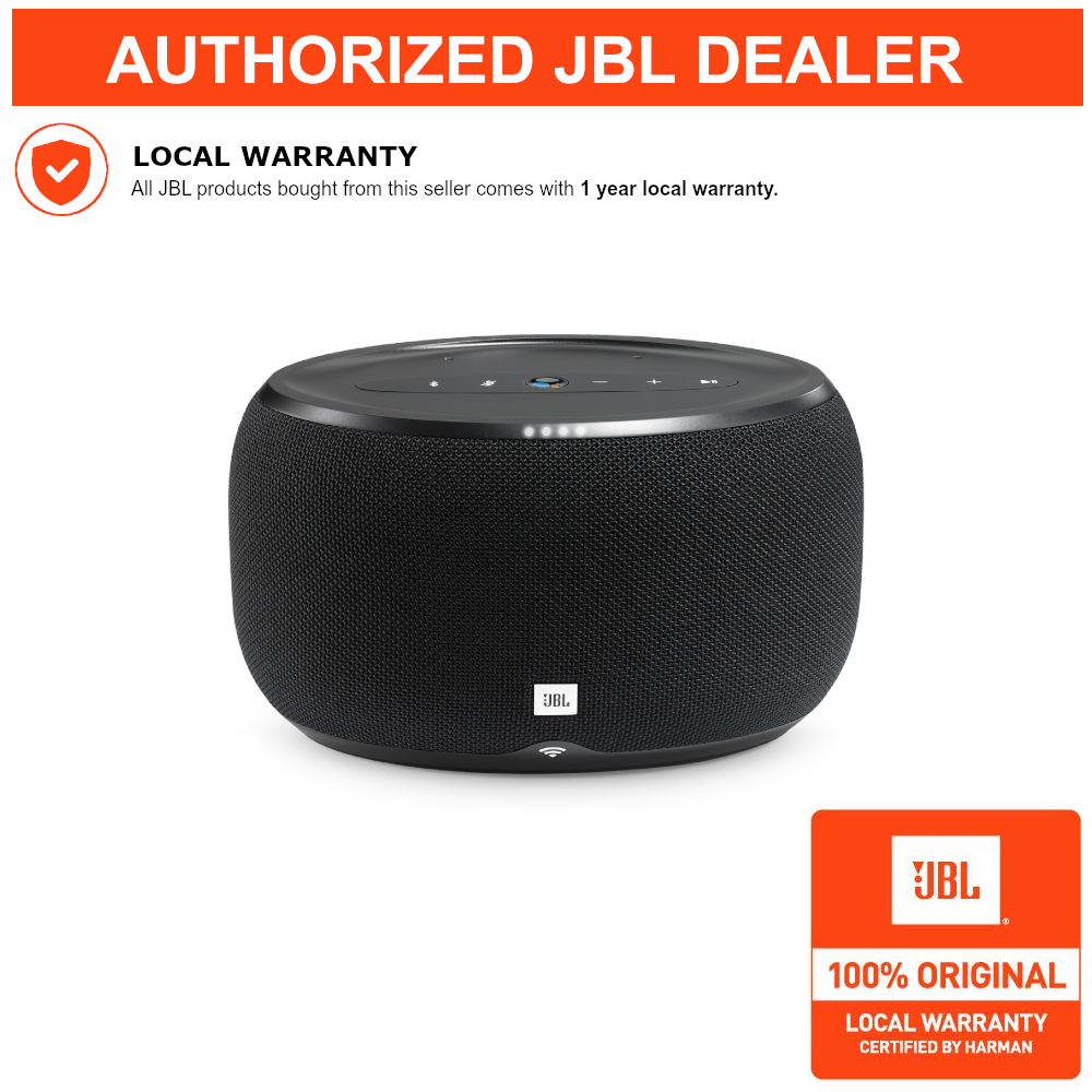 JBL Link 300 Voice Activated Wireless Bluetooth Speaker (Black) Lazada PH