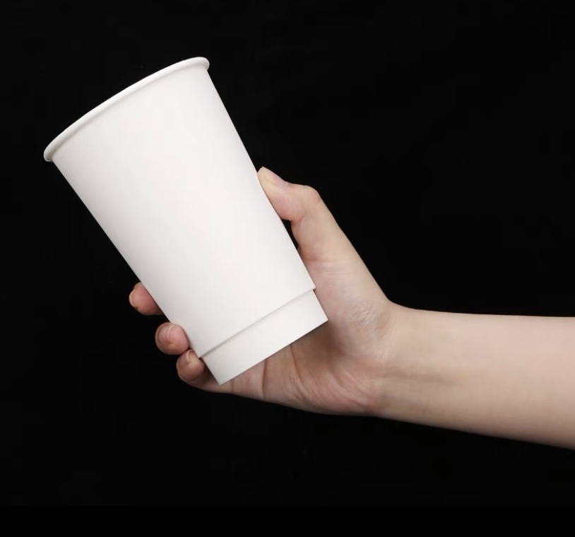 25pcs/8oz 12oz (16oz/20pcs)90mm double wall paper cup kraft/Paper Cups ...