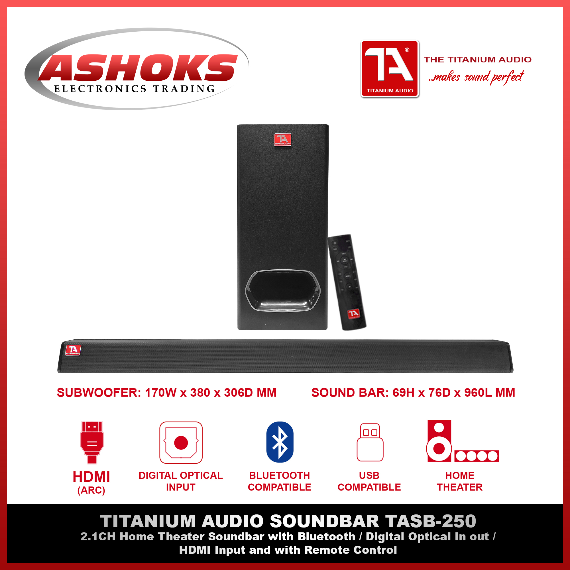 s digital 2.1 soundbar