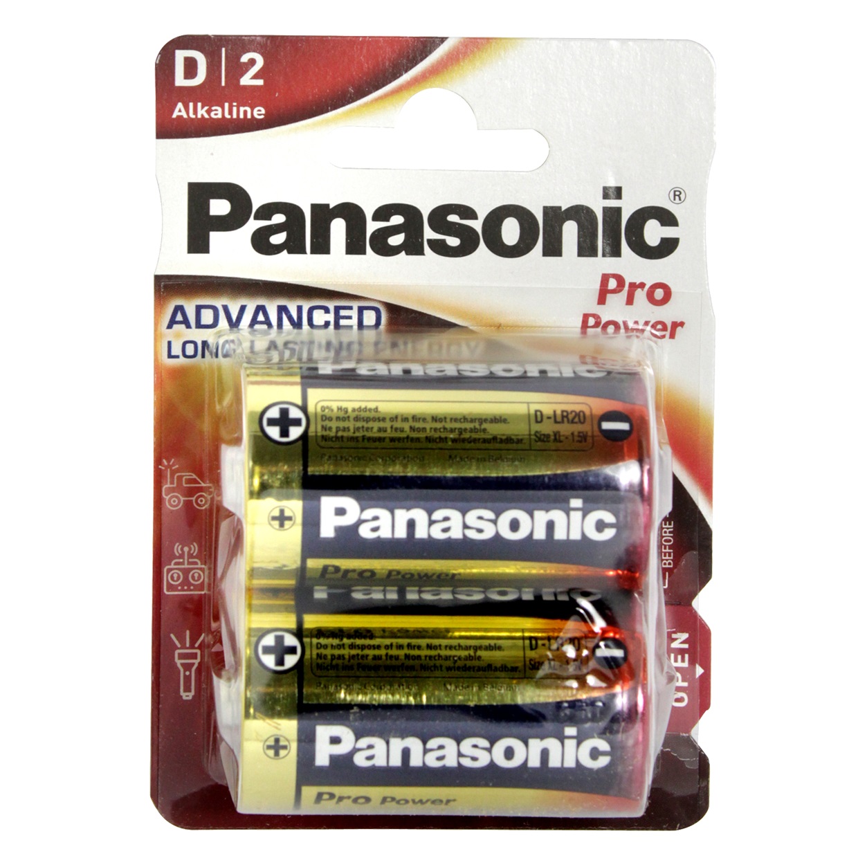 PANASONIC - 2 Piles LR20 D Pro Power - Lot de 2 piles LR20 D Panasonic Pro  Power Pile conçue pour des  - Livraison gratuite dès 120€