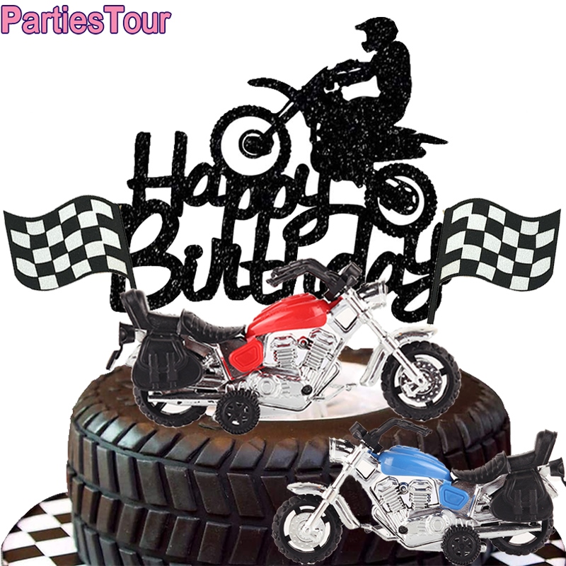 Harley Davidson Motorcycle Personalized Birthday Cake Topper - 3D Wade  Creations