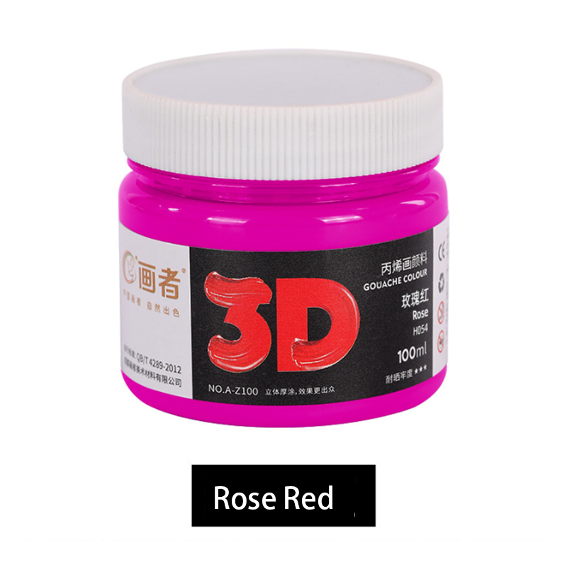 100ML/tube Pigment Acrylic Paint Set Nail Art Painting Waterproof Paint