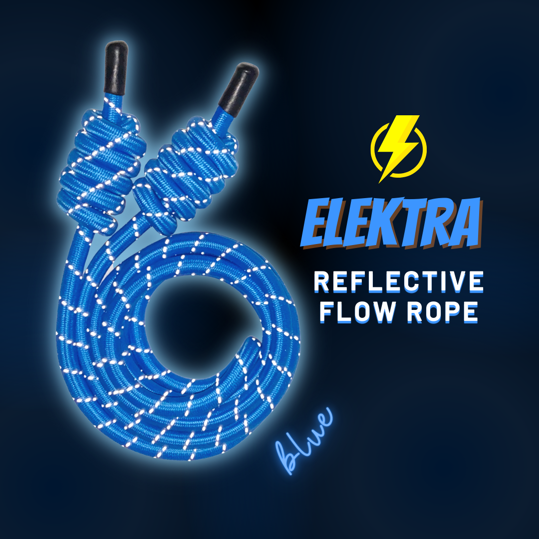 Elektra Reflective Mid-weight Flow Rope, Rope Flow Project #Elektrafied