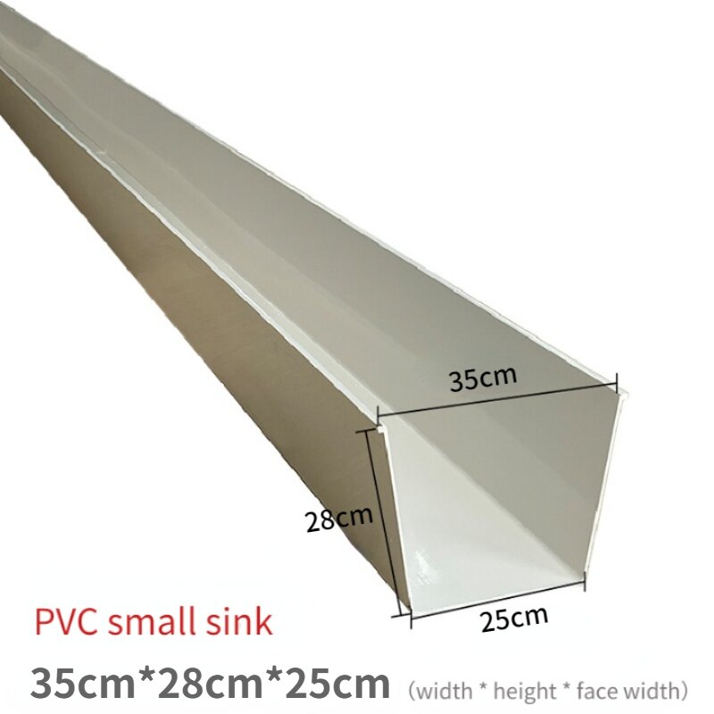 PVC eave water gutter Ushaped eave rain gutter eave drainage system