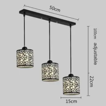 3 Bulbs Crystal Ceiling Light Modern Simplicity Restaurant Chandelier Dinning Room Bar Hanging Lighting A Bulbs Free