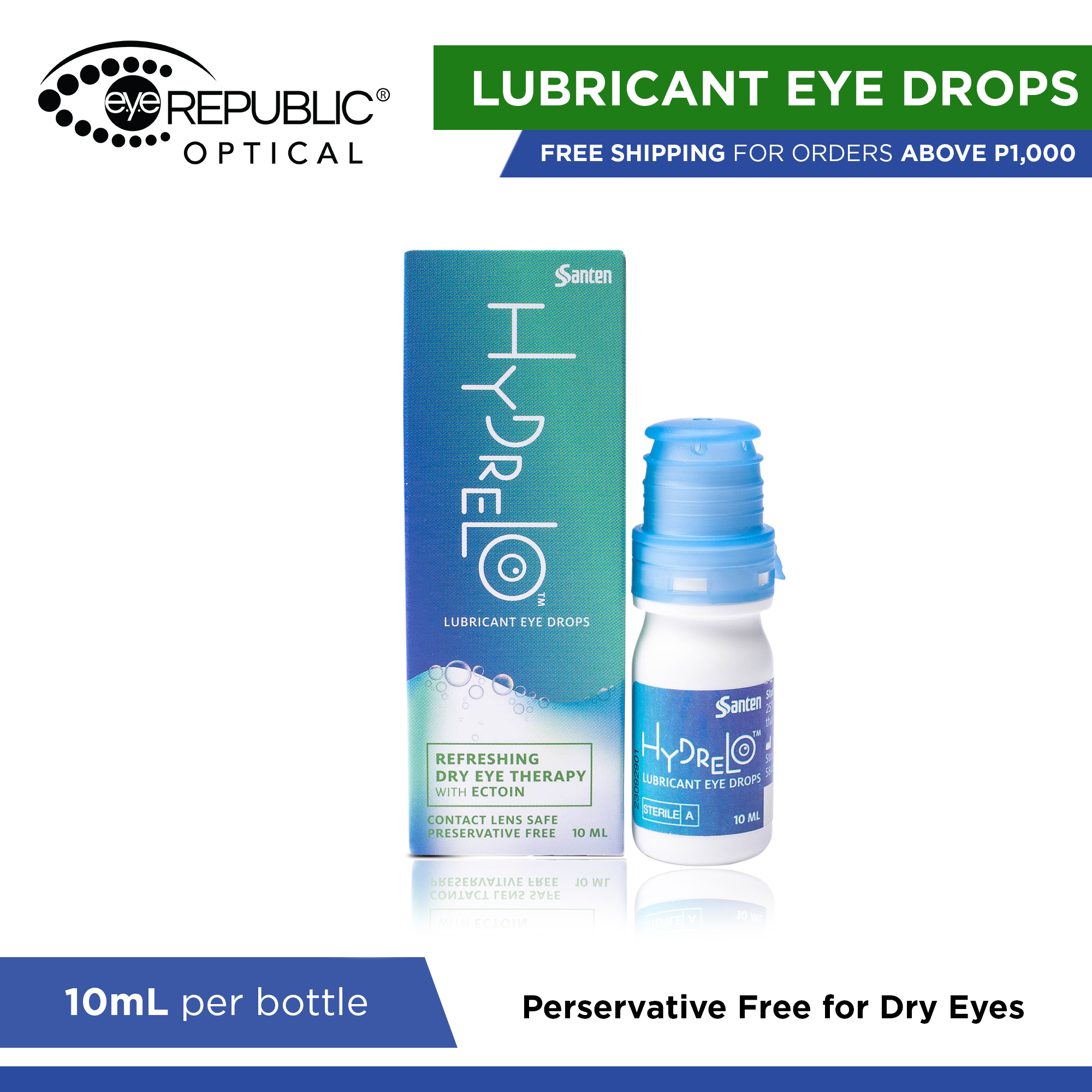 Hydrelo Santen Lubricant Eye Drops for Dry Eyes 10ml EYE Republic