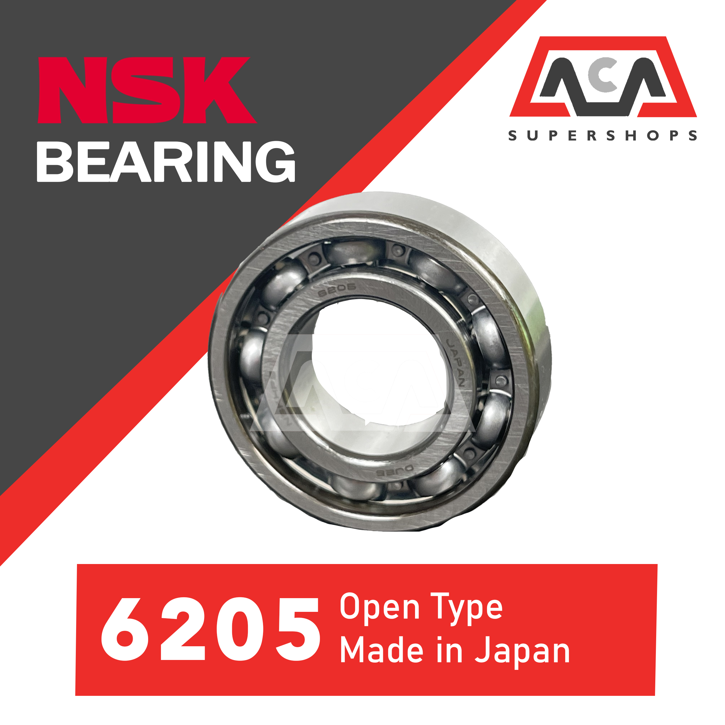 NSK Original Japan 6205 Bearing - Open Type - 25x52x15mm - Small ...