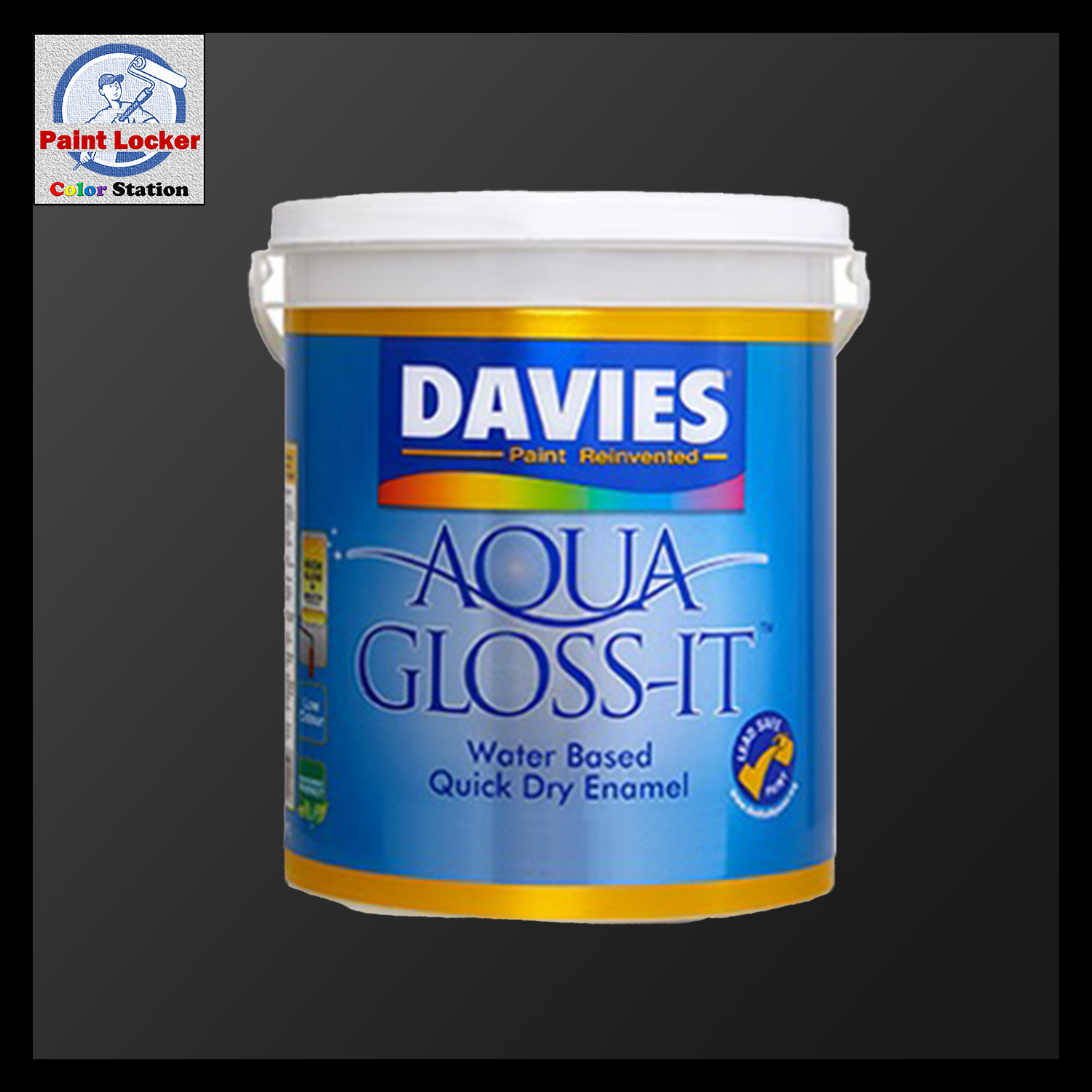 Davies Aqua GlossIt Water based QDE Paint AG100 White 4 Liters