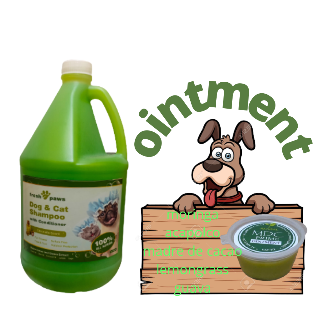 Citronella madre de cacao dog shampoo and conditioner premium tick and