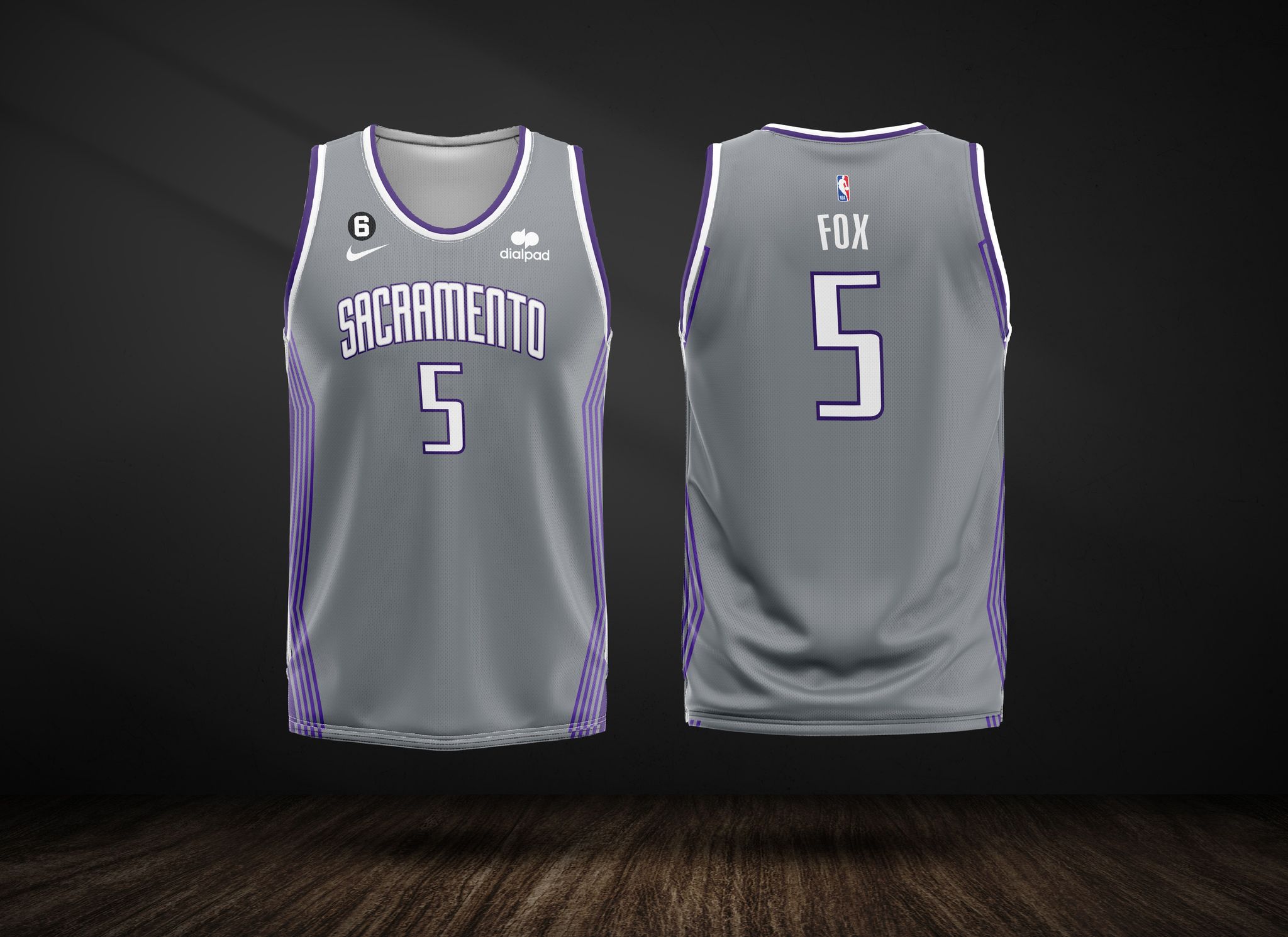 Sacramento kings city edition uniform basketball Vector Image