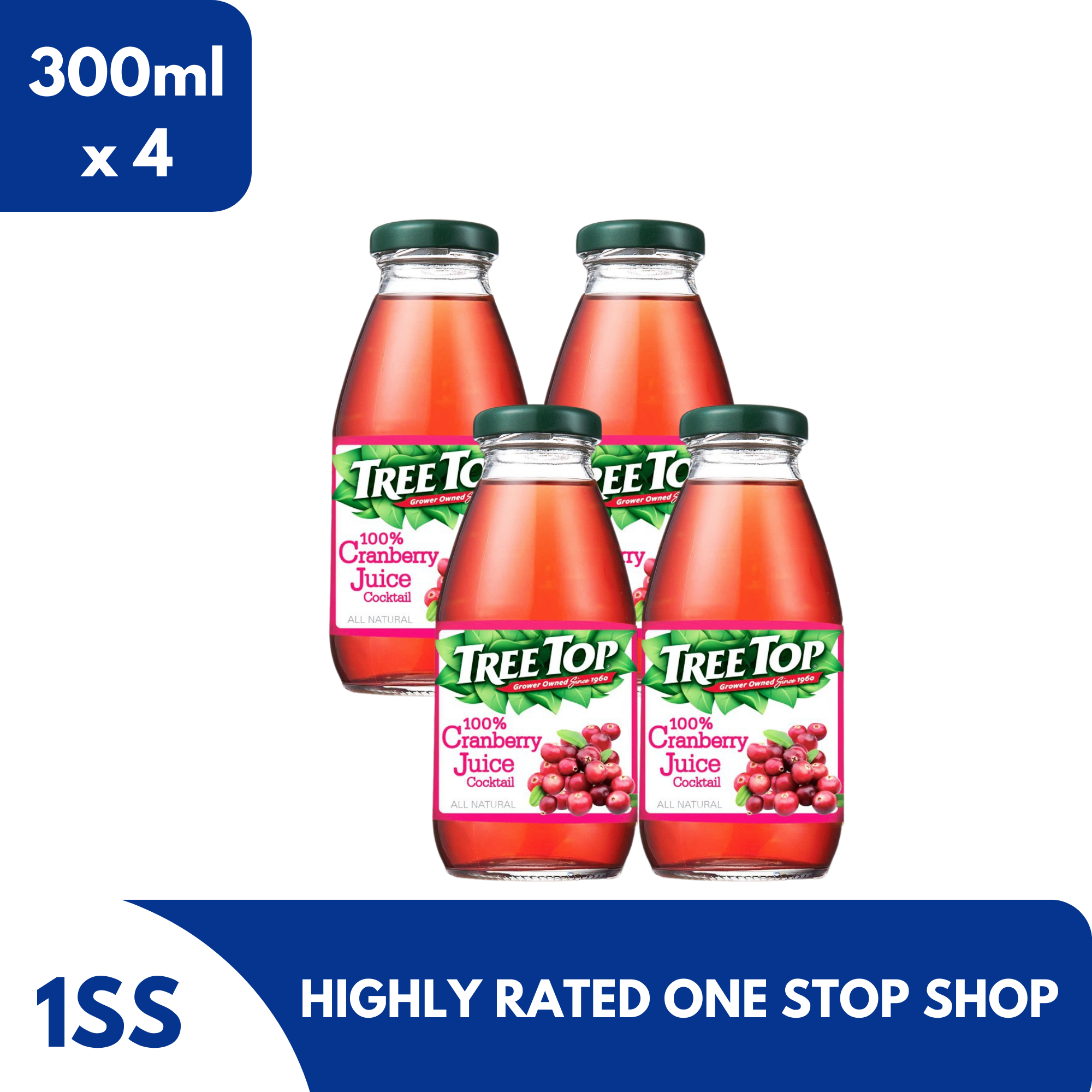 Tree Top 100 Cranberry Juice Cocktail 300ml Set Of 4 Lazada PH