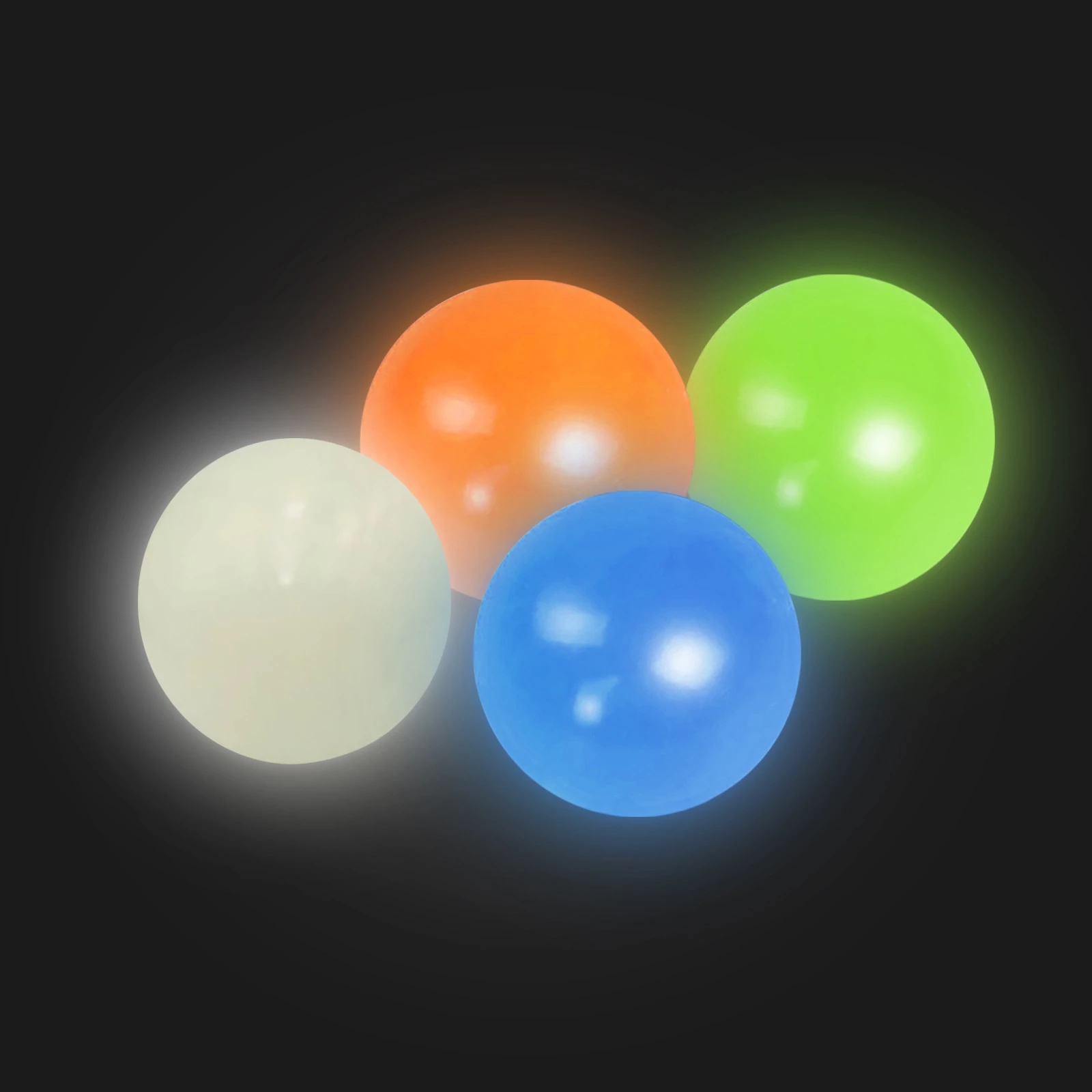 Stress Reliever Sticky Squeezy Ball & Luminous Squishy Balls Glow In