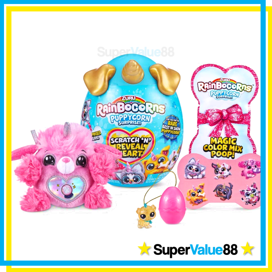 Original Rainbocorns Sparkle Heart Series Puppycorn Surprise (Pink ...