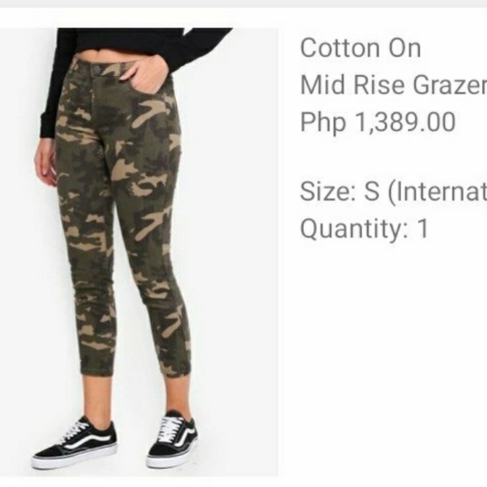 camouflage pants cotton on