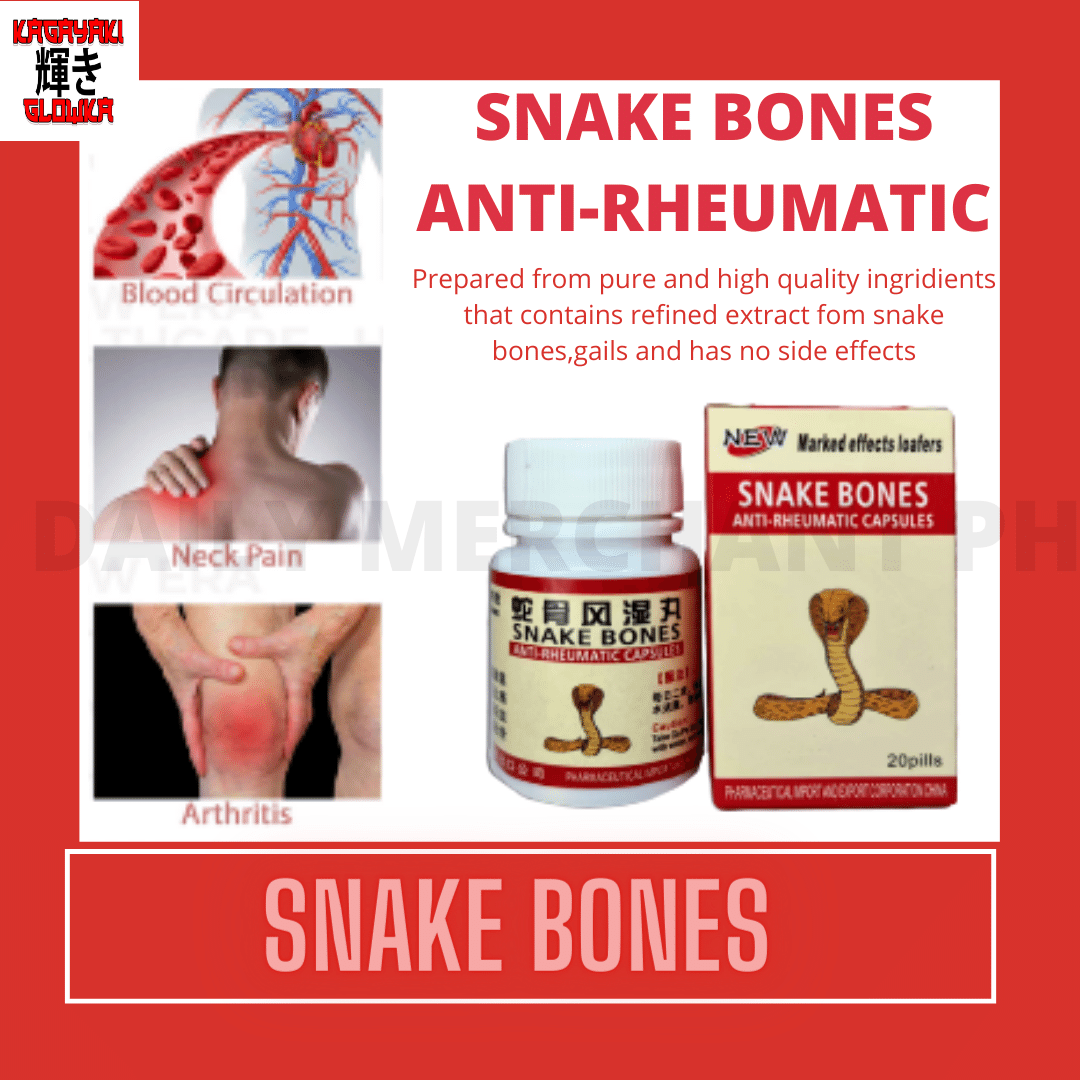 SNAKE BONES CAPSULE. Tanggal Aray Tiis ng Rayumang masakit. Lazada PH