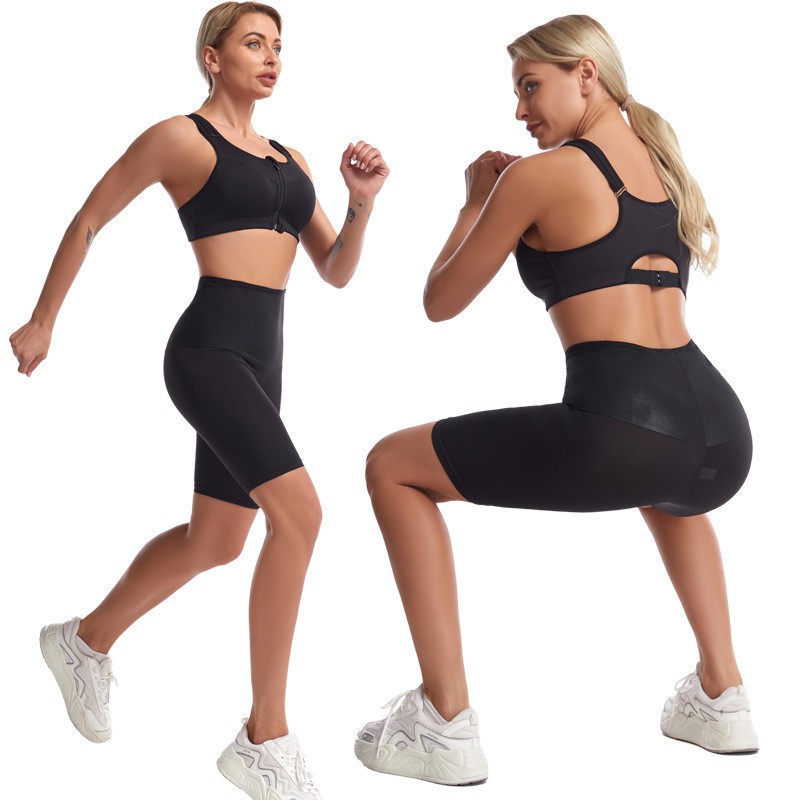 Sweat Pants Women's Sports Waist Trimmer Body Shaper Fat Burning