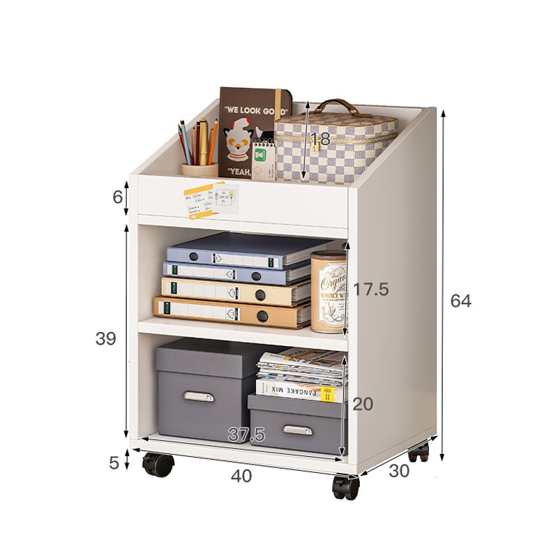 Under desk organizer Movable Storage Table Organizer Desk