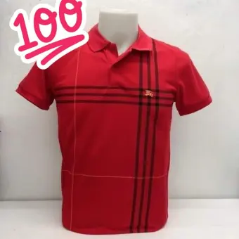 burberry polo mens red