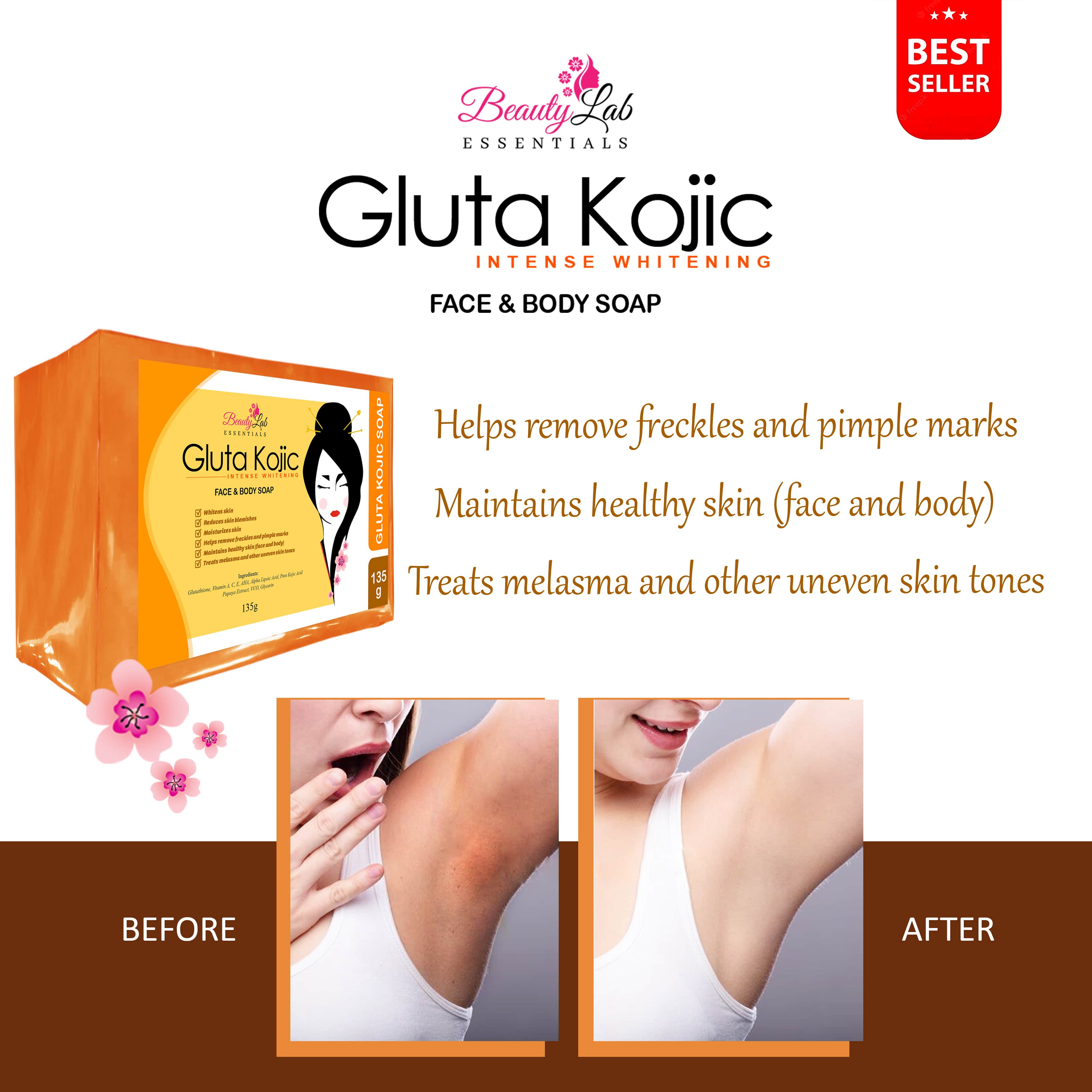 Beauty Lab Essentials Gluta Kojic Ultra Whitening Soap (135 grams) All
