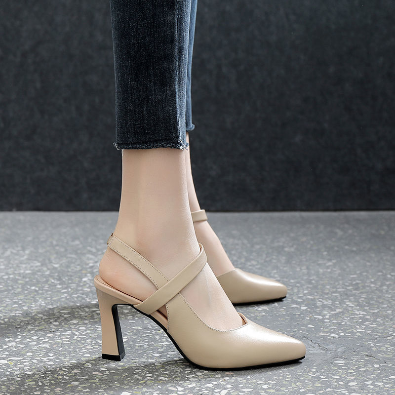 Acurve Elegant soft leather high heels | Lazada PH