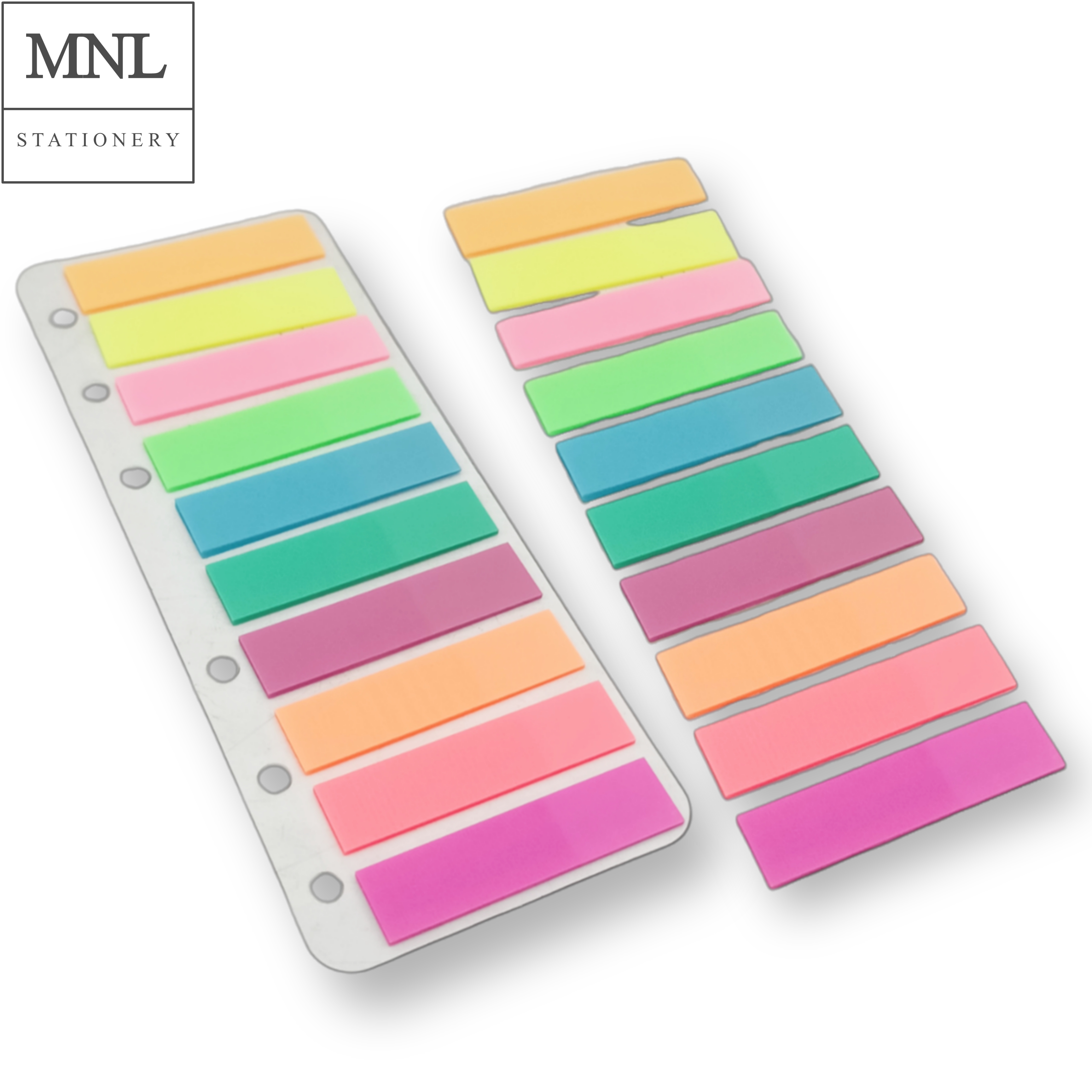 MNL Translucent Neon 5 Color & 10 Color Index sticky note School Office  Supplies