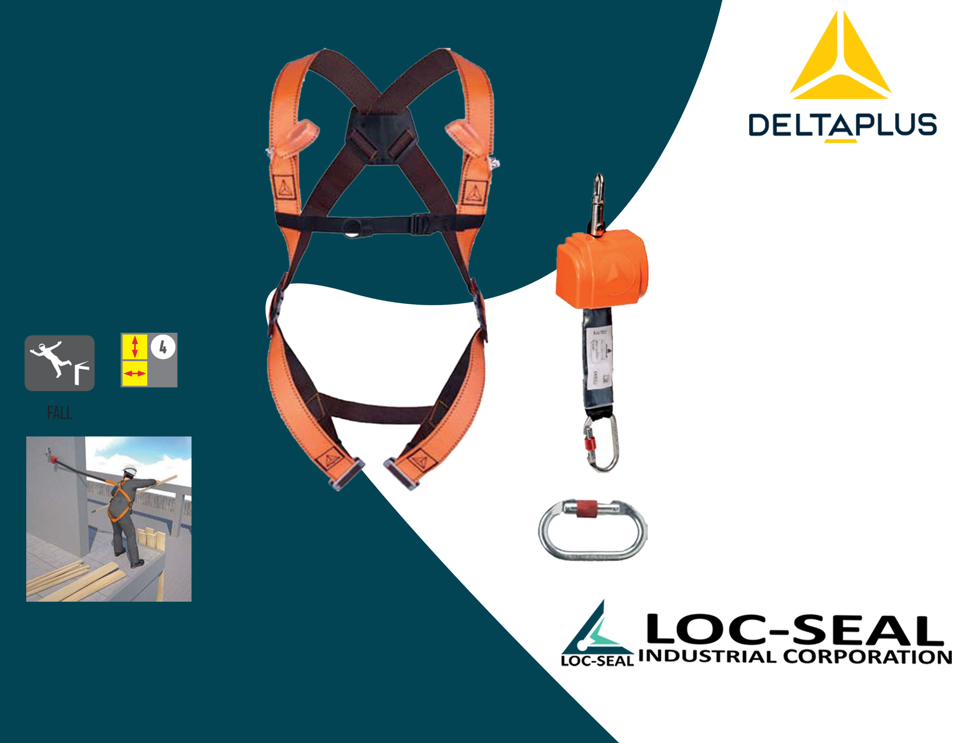Deltaplus Full Body Harness Elara 140 Fall Arrester System Lazada PH