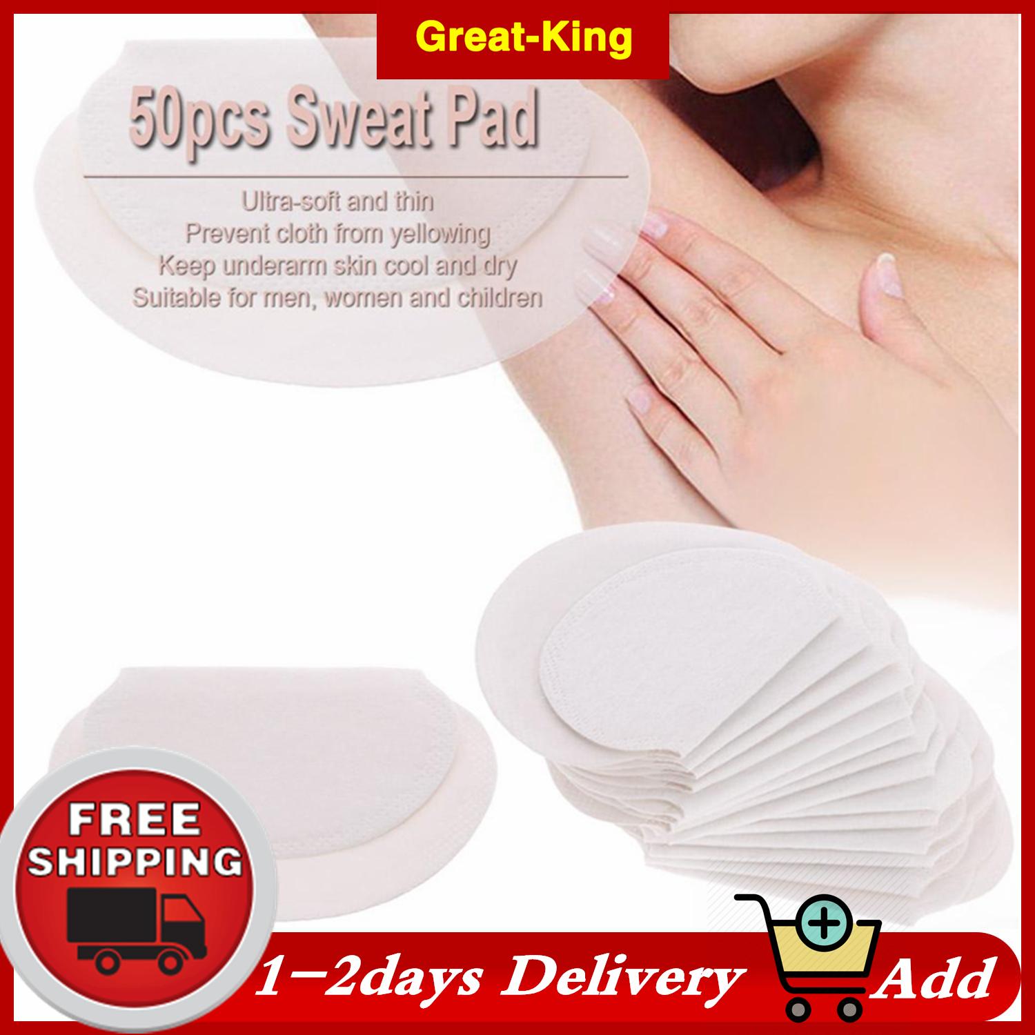 Free shipping】Great-King 50pcs/25packs Summer Sweat Pad Perspiration  Absorbing Guard Underarm Armpit Sweat Pad Disposable - intl | Lazada PH
