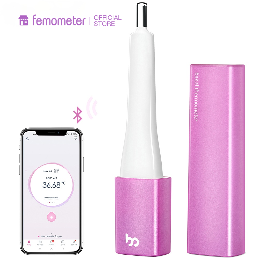 Smart Basal Body Thermometer Bluetooth Ovulation Period Tracker with Femometer APP(iOS & Android
