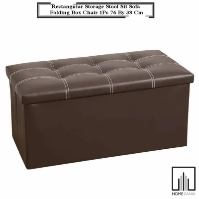 【Free shipping】 Home Zania Ottoman Rectangular Storage Stool Sit Sofa Folding Box Chair 1Pc 76 By 38 Cm