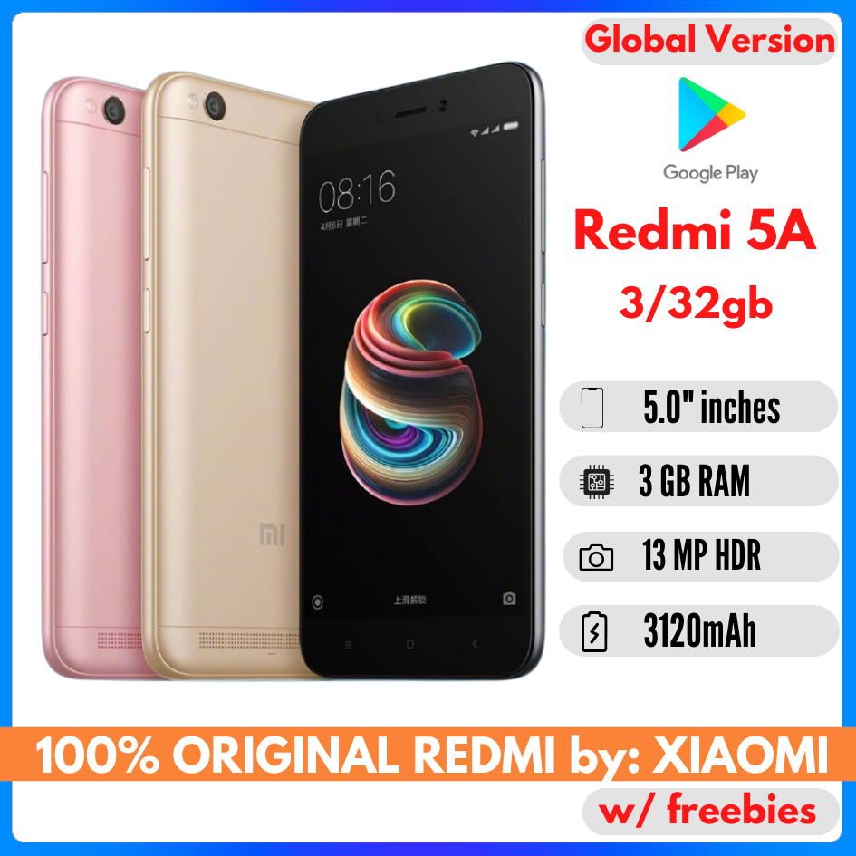 Xiaomi Redmi 5A 3+32GB Global Version, Complete Accessories