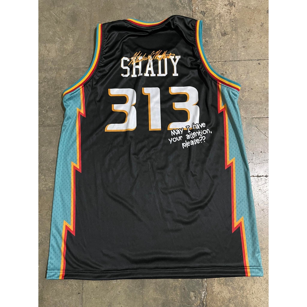 NEW! Eminem Slim Shady Detroit Pistons Jersey Full Sublimation Jersey