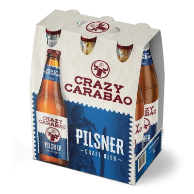 Crazy Carabao Pilsner 330ml Bottle 6-Pack