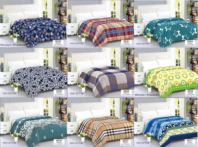 New Polycotton bed blanket Kumot Double size (180cm*220cm)