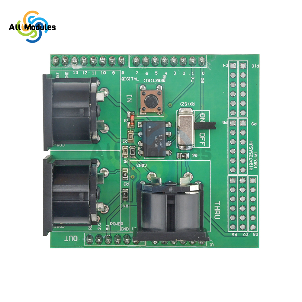 Shield Instrument Sparkfun Midi Shield Board _ SparkFun Music Instrument Shield – NAPJLY