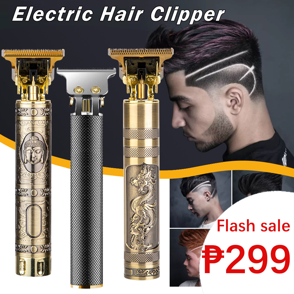 Men USB Rechargeable Hair Clipper Electric Hair Clipper Razor 0mm Cordless Shaver  Male Barber Hair Cutting Machine | Lazada PH
