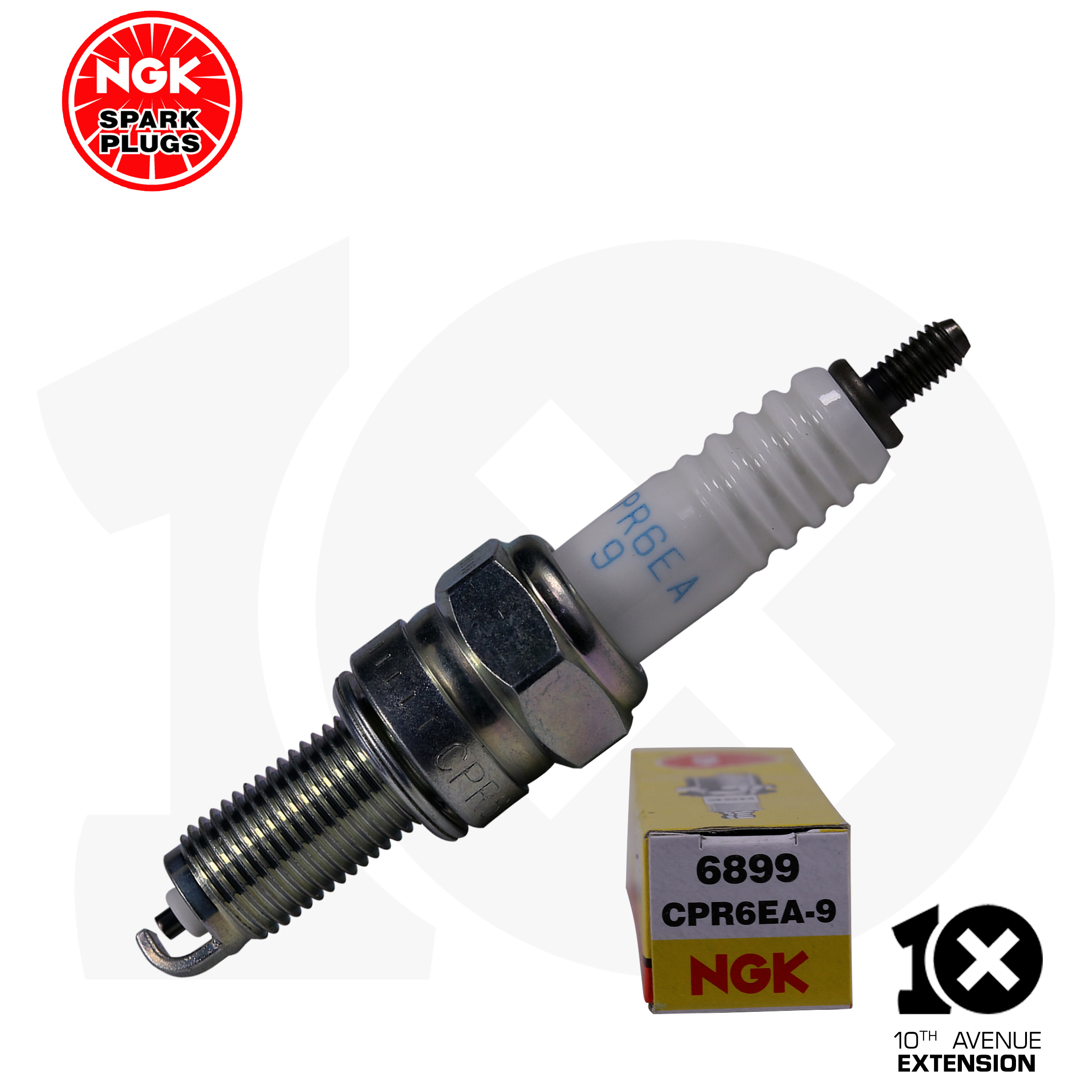 NGK Nickel Spark Plug CPR6EA9 for XRM 125, WAVE 125, CB125 Motorcycle
