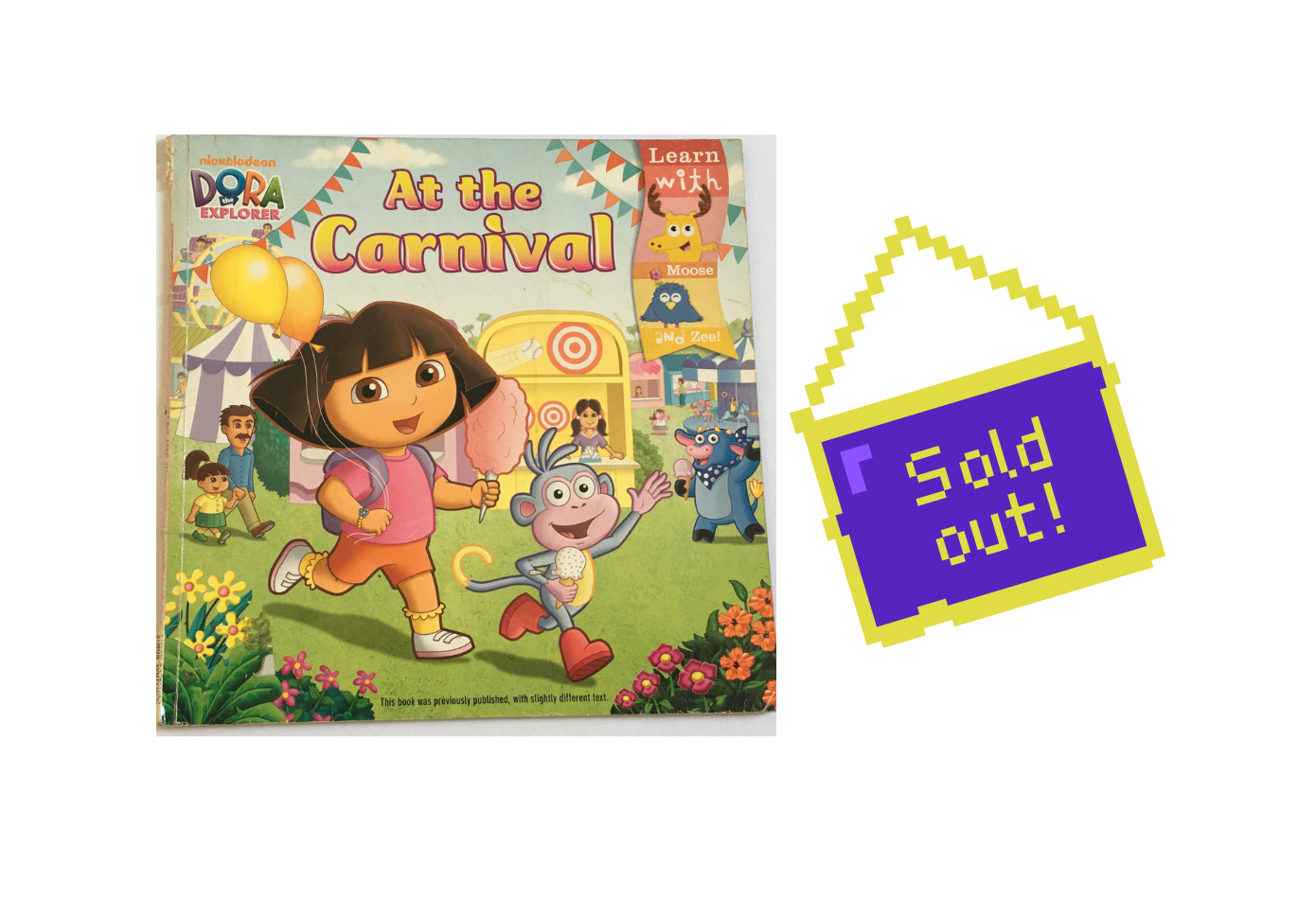 Preloved) DORA BOOK At the Carnival Nick Jr Dora the Explorer