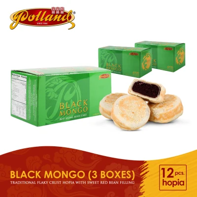 Polland Hopia Trio (Black Mongo) - Black Mongo FIlling - Festive Sweets Gifts Savoury Snacks