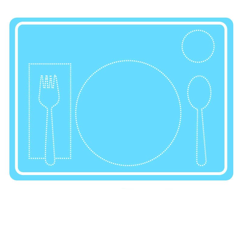 Montessori Kitchen Tools Practical Life Fork and Spoon Placement Pad