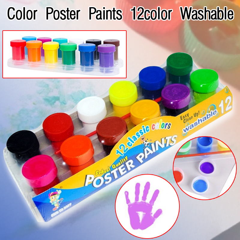 Washable 12 color poster paint pack, Shop Today. Get it Tomorrow!