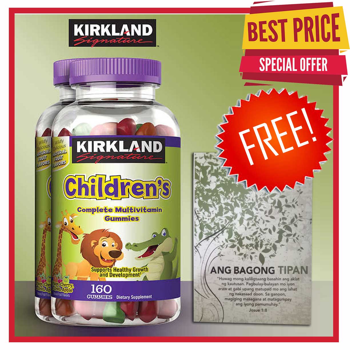 Kirkland Children's Multivitamin , 160 Gummies / bottle (expiry August